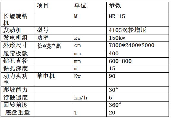 建筑工程长螺旋打桩机