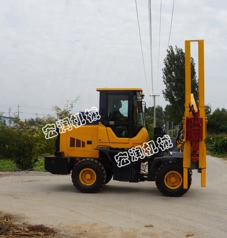 高速公路护栏打桩机