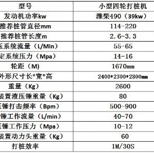 小四轮护栏钻孔机