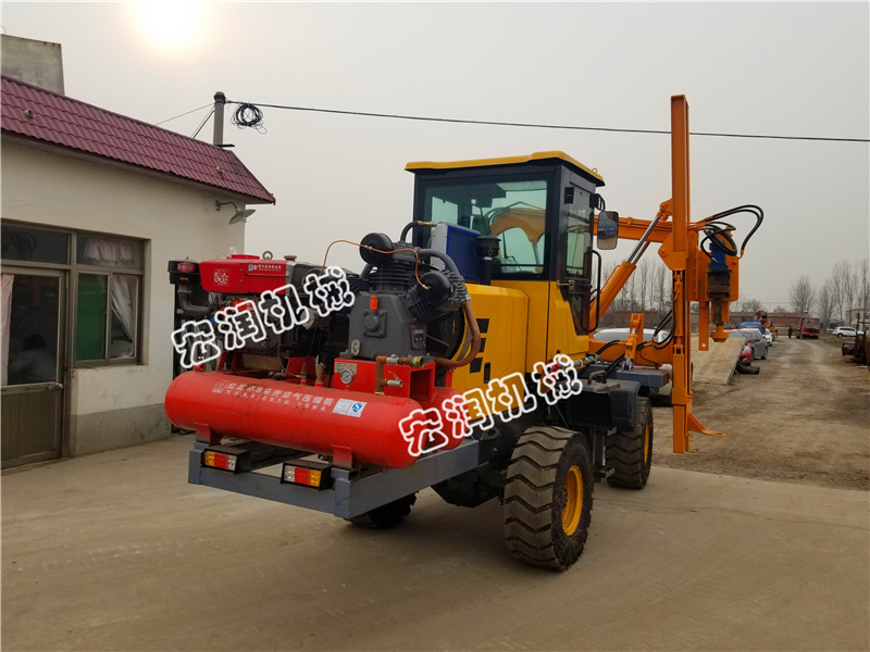 公路护栏一体式钻孔机
