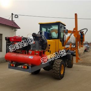 宏润护栏打桩机一大一小发往陕西西安