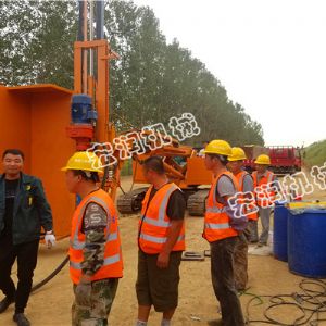 8米边坡锚固钻机枣庄施工现场