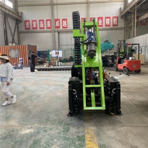 单油缸提升潜孔钻机工作原理